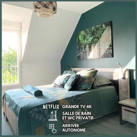 Magnifique 12 Pers - 6 Avec Salle De Bain Privative Au Calme - 30 Min Asterix - Ecrin De Charme 아파트