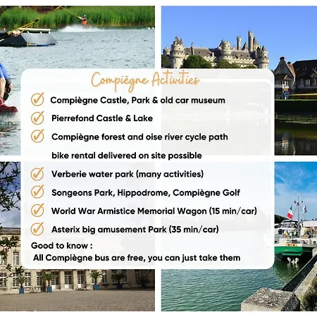 Magnifique 12 Pers - 6 Avec Salle De Bain Privative Au Calme - 30 Min Asterix - Ecrin De Charme 콩피에뉴