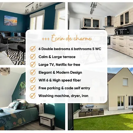 Appartement Magnifique 12 Pers - 6 Avec Salle De Bain Privative Au Calme - 30 Min Asterix - Ecrin De Charme